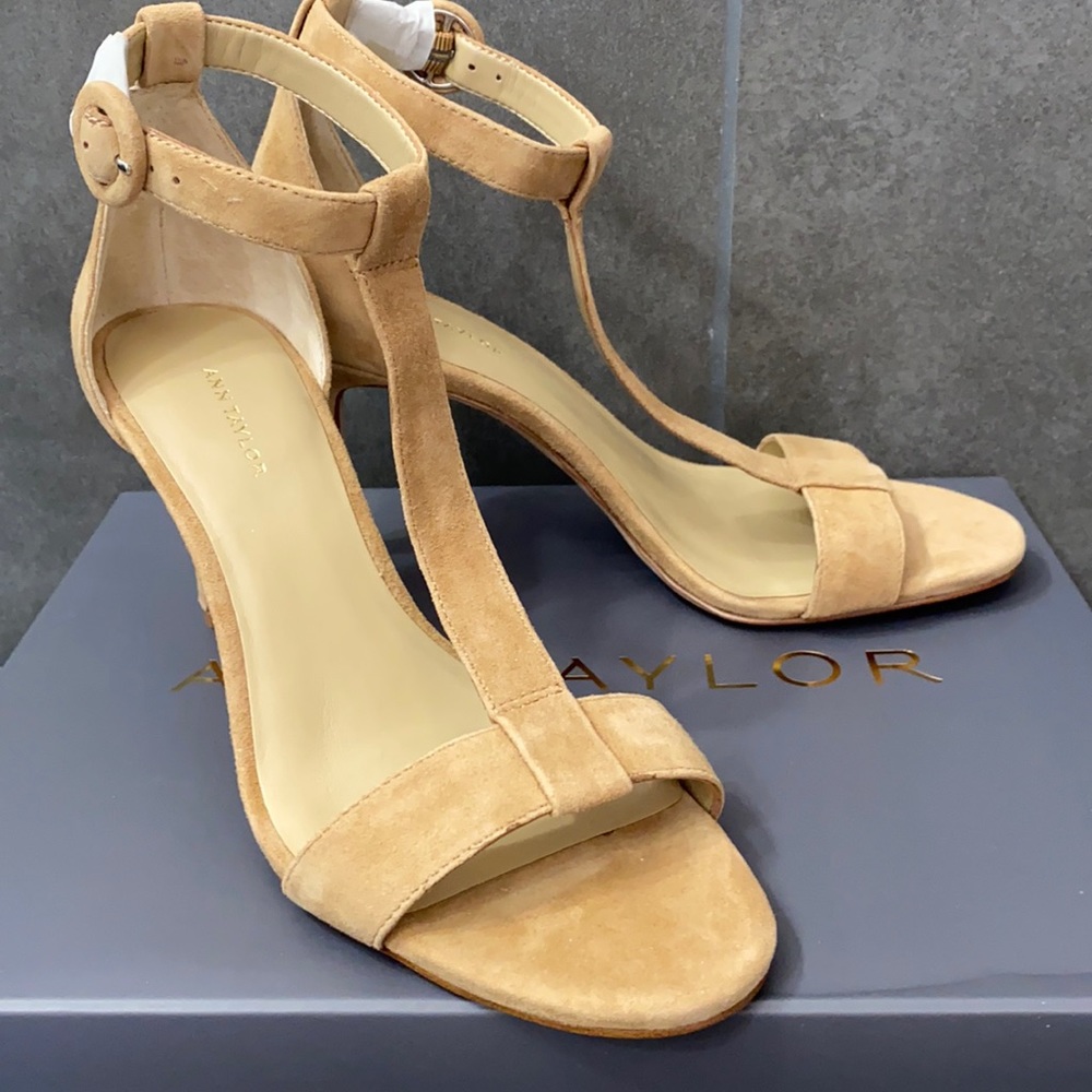 Ann Taylor Demi Suede Sandal New with Box